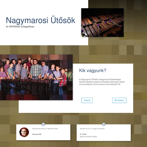 Nagymaros Percussion Ensemble portfolio site